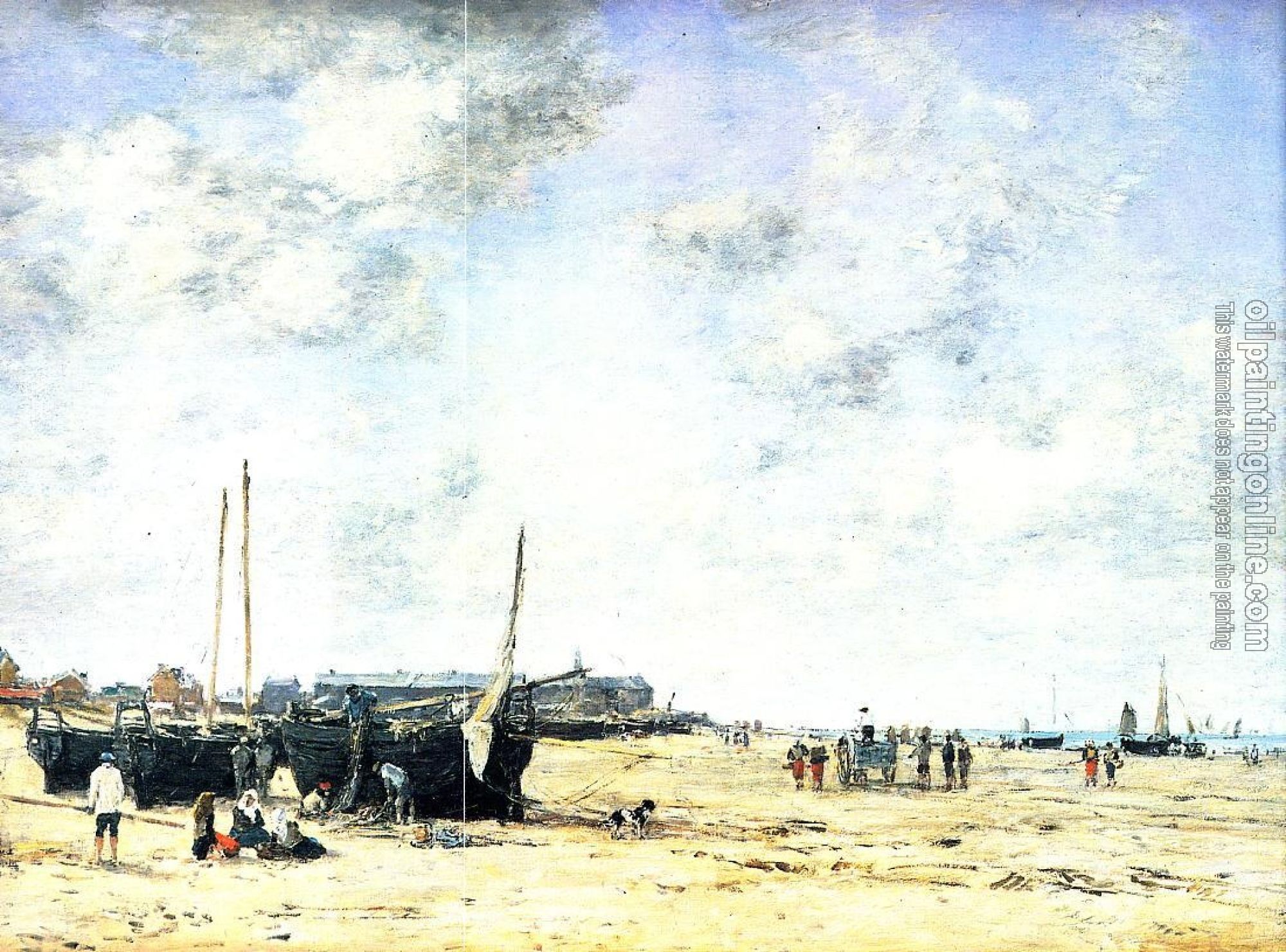 Boudin, Eugene - The Beach at Berck